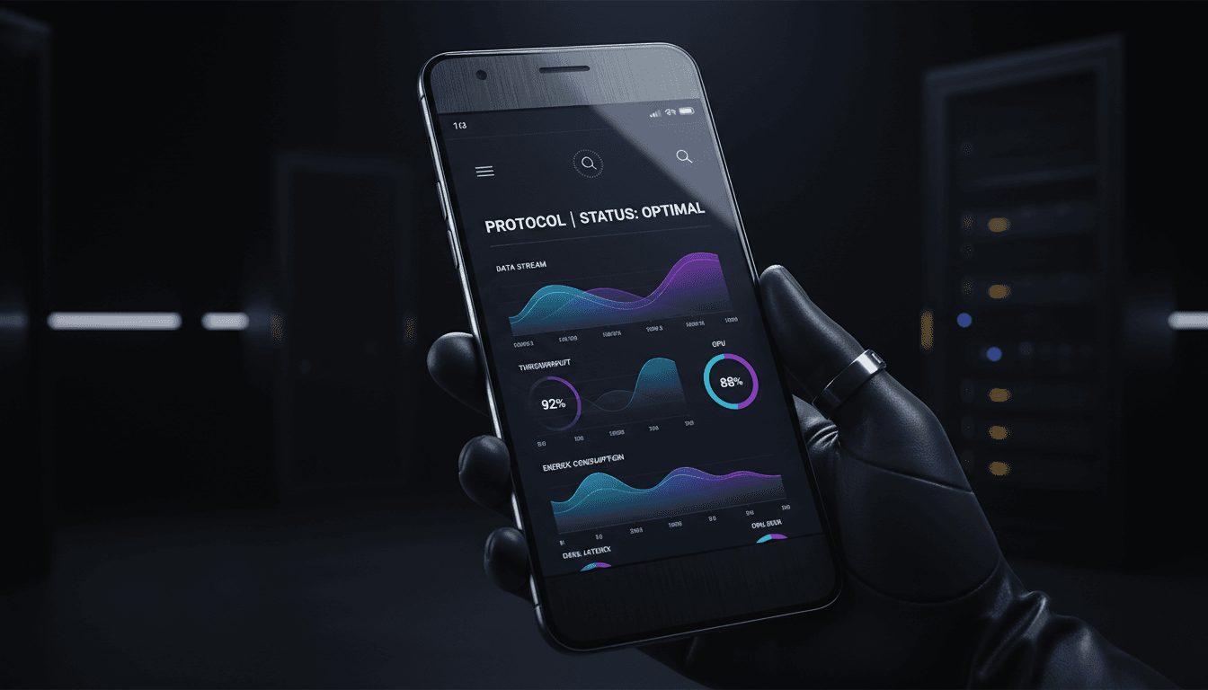StackTrack dashboard on smartphone showing protocol tracking interface