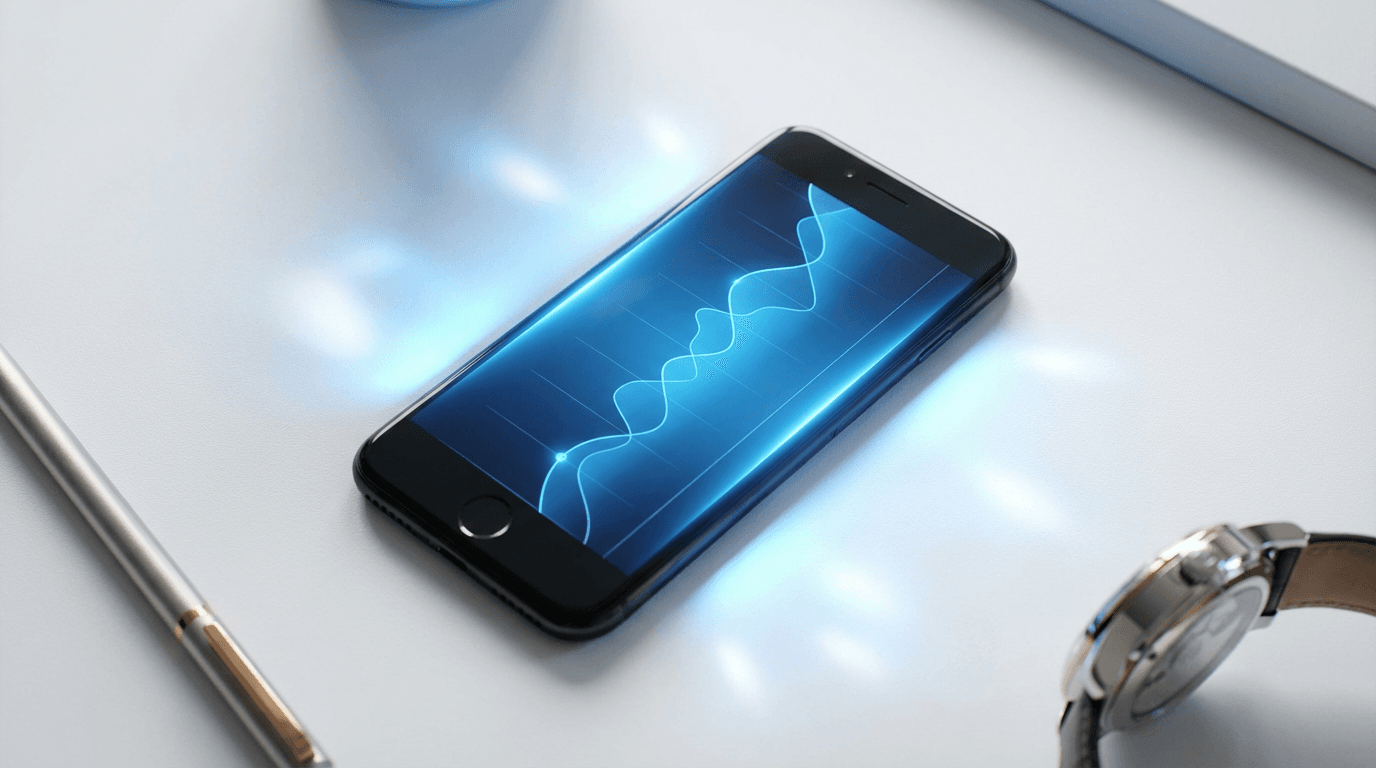 StackTrack dashboard on smartphone displaying protocol tracking metrics